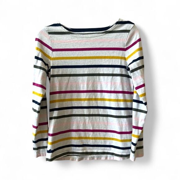 Joules Harbour Multi Stripe Jersey Top X-Harbour Sz 6 100% Cotton - Picture 1 of 7